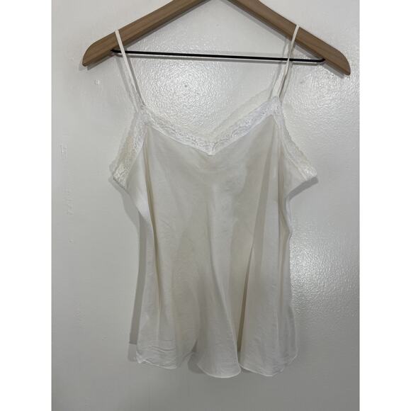 Y2K Silk Fairy Coquette Dainty Ballet Ethereal Cami Slip Top S Romance Dreamy 90 - Picture 1 of 14
